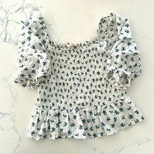 Loft Smocked Top
